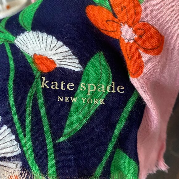 KATE SPADE Floral Lightweight Scarf - Picture 2 of 3